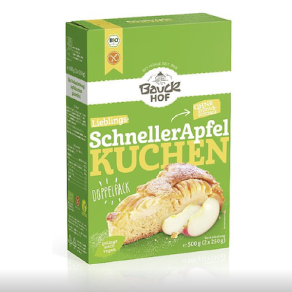 Bio Schneller Apfelkuchen Backmischung - glutenfrei - vom Bauckhof - Produkt